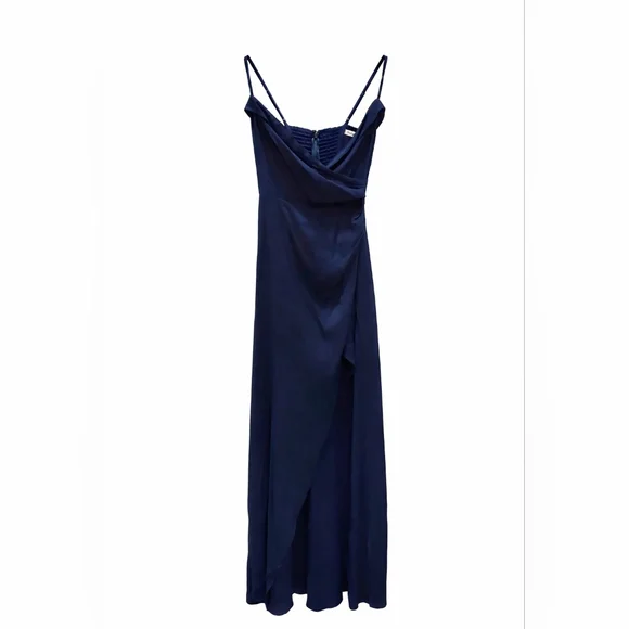 Reformation Loire Dress Navy Blue 2 Maxi Sleeveless Formal Gown - Picture 2 of 5